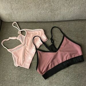 Pink sports bra
